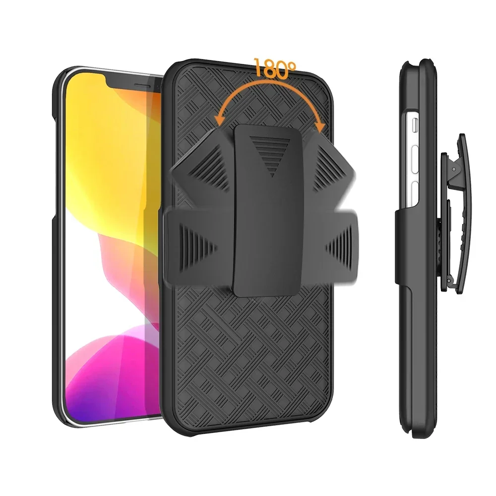 Funda combinada 2 en 1 con soporte para cinturón, funda para teléfono con Clip para IPhone 17 Air 16 14 13 12 Pro Mini 11 Pro Max 15 PLUS - imagen 2