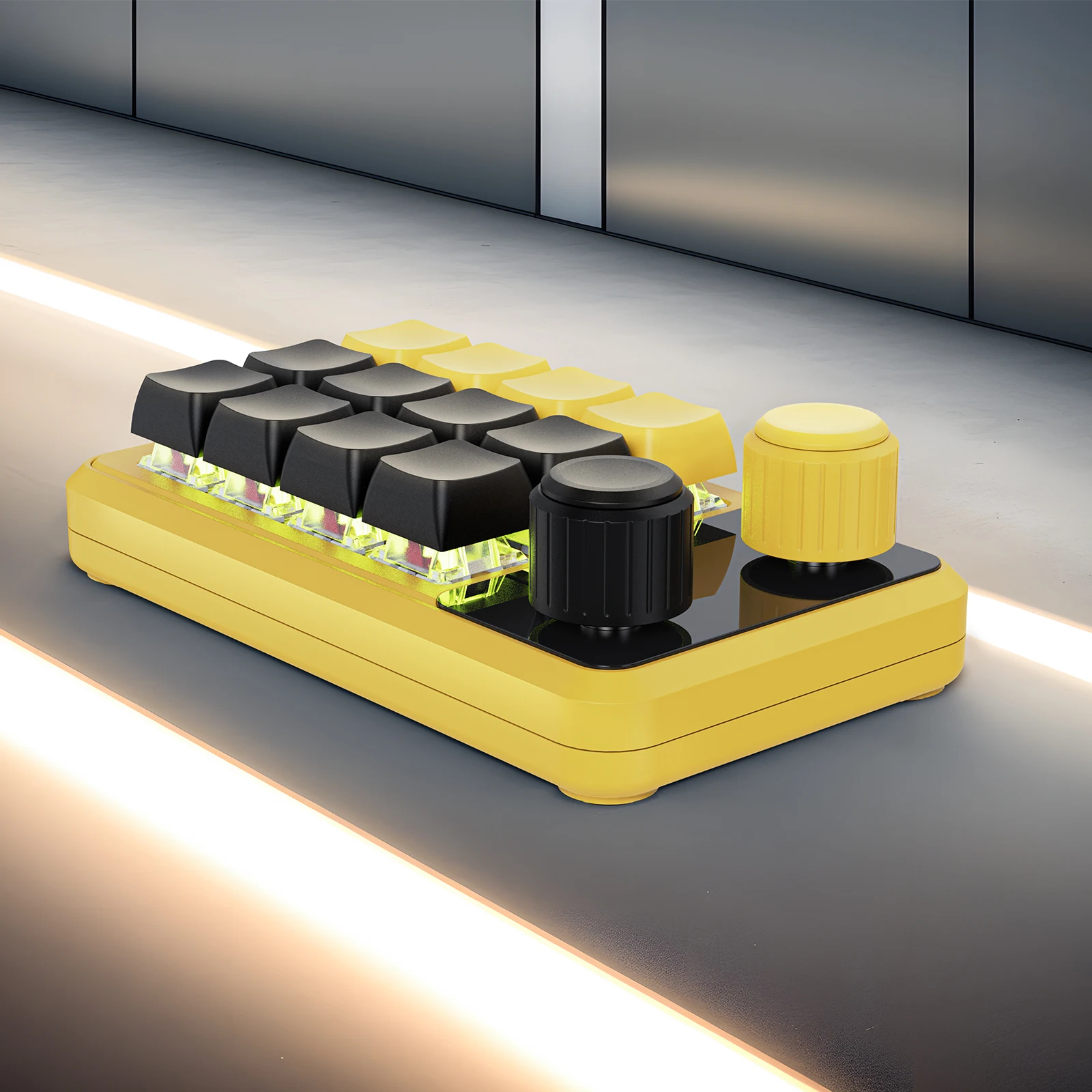 Teclado con perilla personalizada Macro de programación RGB, 3 teclas, copia de pasta, Mini botón, teclado para juegos de Photoshop, Macropad mecánico Hotswap - imagen 4