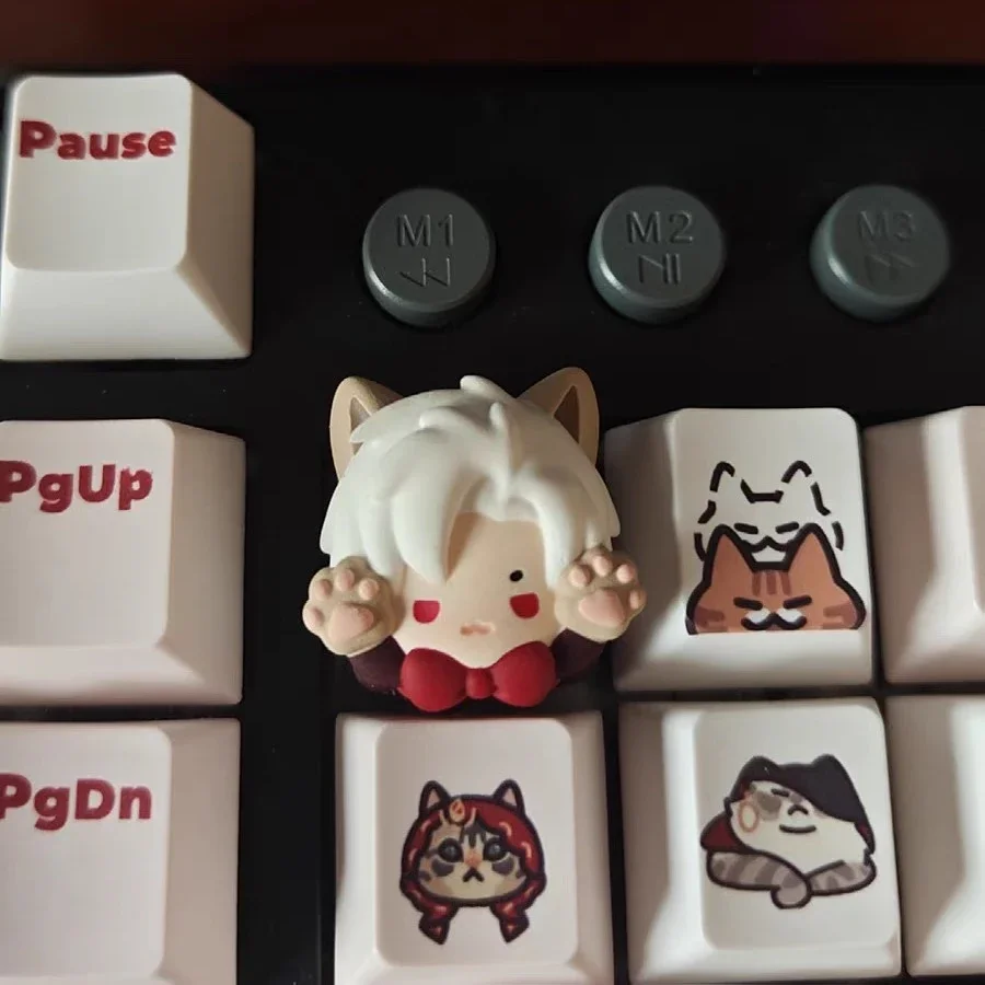 Teclas de Anime Love and Deepspace Xavier/Zayne/Rafayel/Sylus/Caleb, teclas personalizadas de gato para Cosplay, regalos - imagen 3