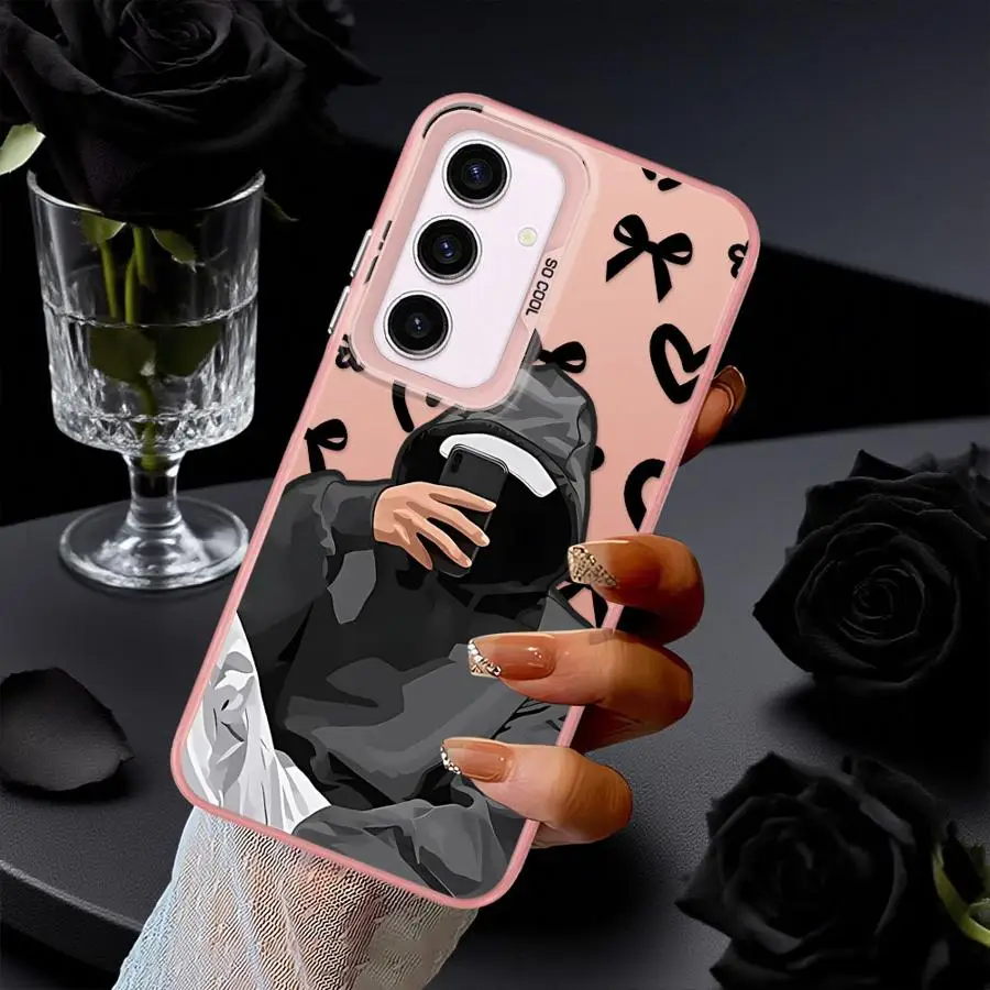 Funda para Xiaomi Poco X5 C50 X3 Pro F3 GT C51 F4 X3 NFC, funda trasera para teléfono, pareja de dibujos animados - imagen 5