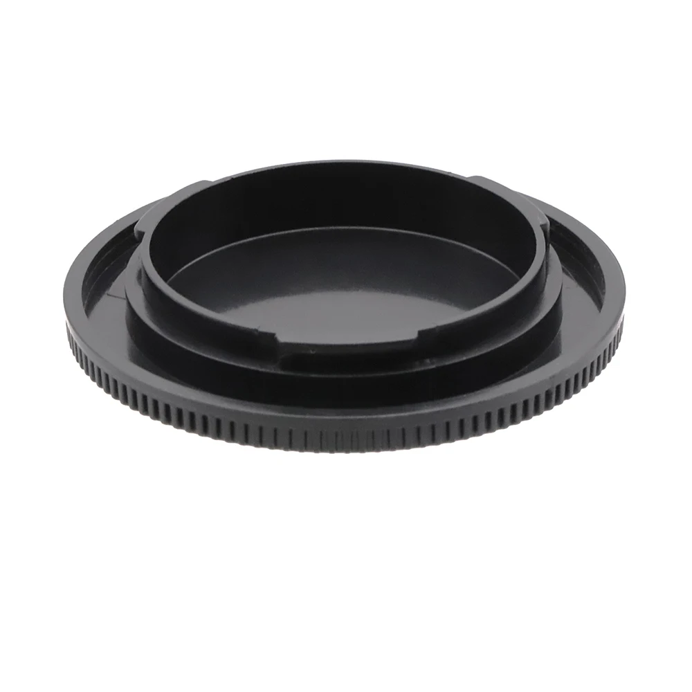 Para Canon EOS EF-M EFM tapa trasera de lente o tapa del cuerpo de la cámara o juego de tapas tapa de lente negra de plástico tapa con logotipo para M5 M6 M50 M200 - imagen 5