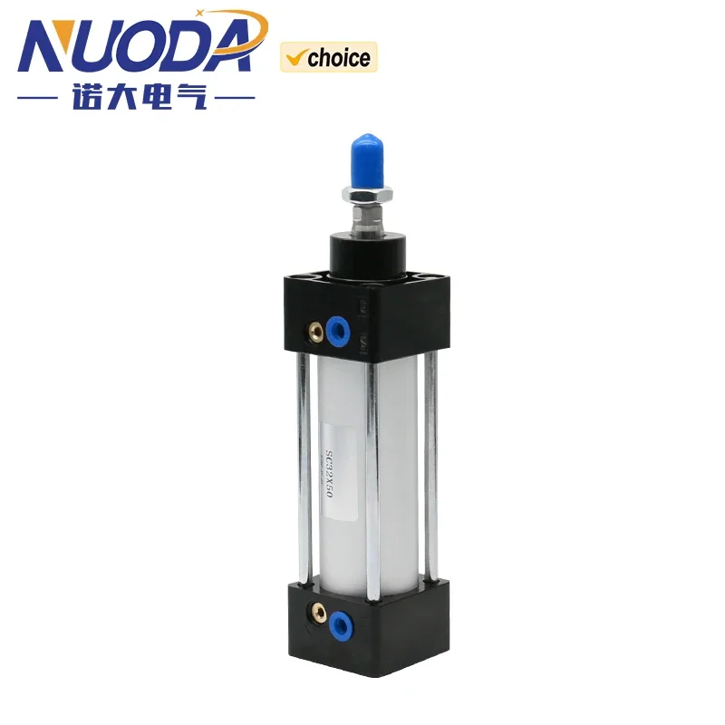 Cilindro de aire estándar SC SC32/40/50/63mm de diámetro, pistón de cilindro neumático pequeño, carrera de 25/50/75/100/150/200/250mm - imagen 3