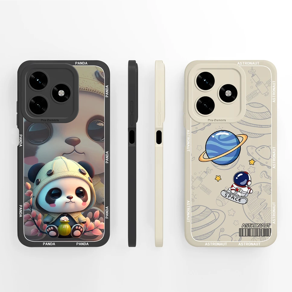 Funda de teléfono para Honor X5C Plus X5 4G, bonitos patrones de flores, protección completa, funda de silicona líquida suave para HonorX5 X 5c + parachoques - imagen 2