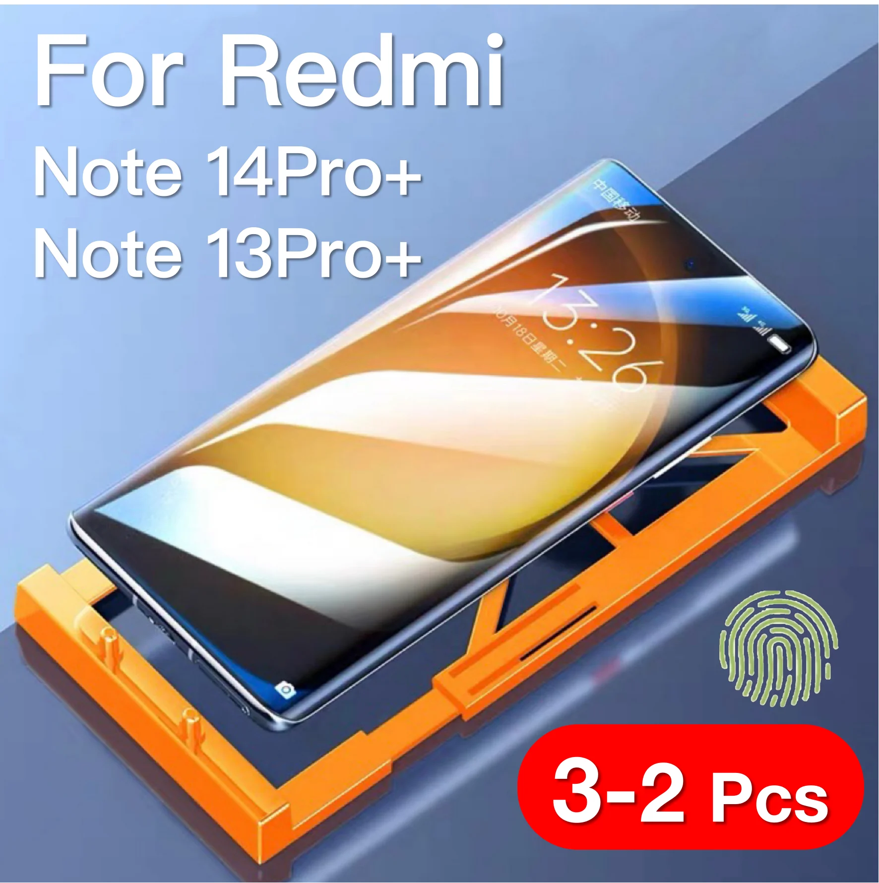 2-3 uds para Redmi Note 15 14 13 Pro Plus Galaxy Protector de pantalla a prueba de explosiones con Kit de instalación no vidrio templado - imagen 2