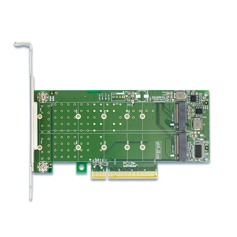 Tarjeta de expansión del adaptador PCIe x8 a 'Dual M.2 M Key NVMe, la placa base BIOS necesita configurar bifurcación PCIe.