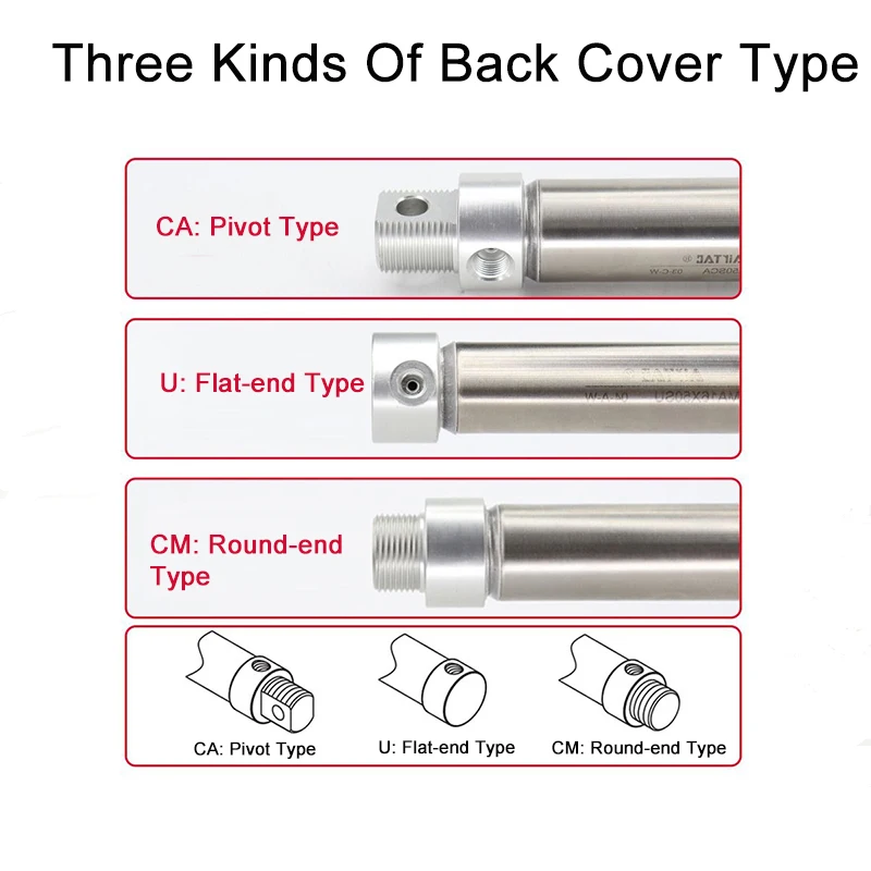 Airtac MA16/20/25/32/40-10/20/25/30/40/50/60/70/80/90/100/125/150/175/200/225 minicilindro, serie MA, 250/300/350/400 - imagen 5