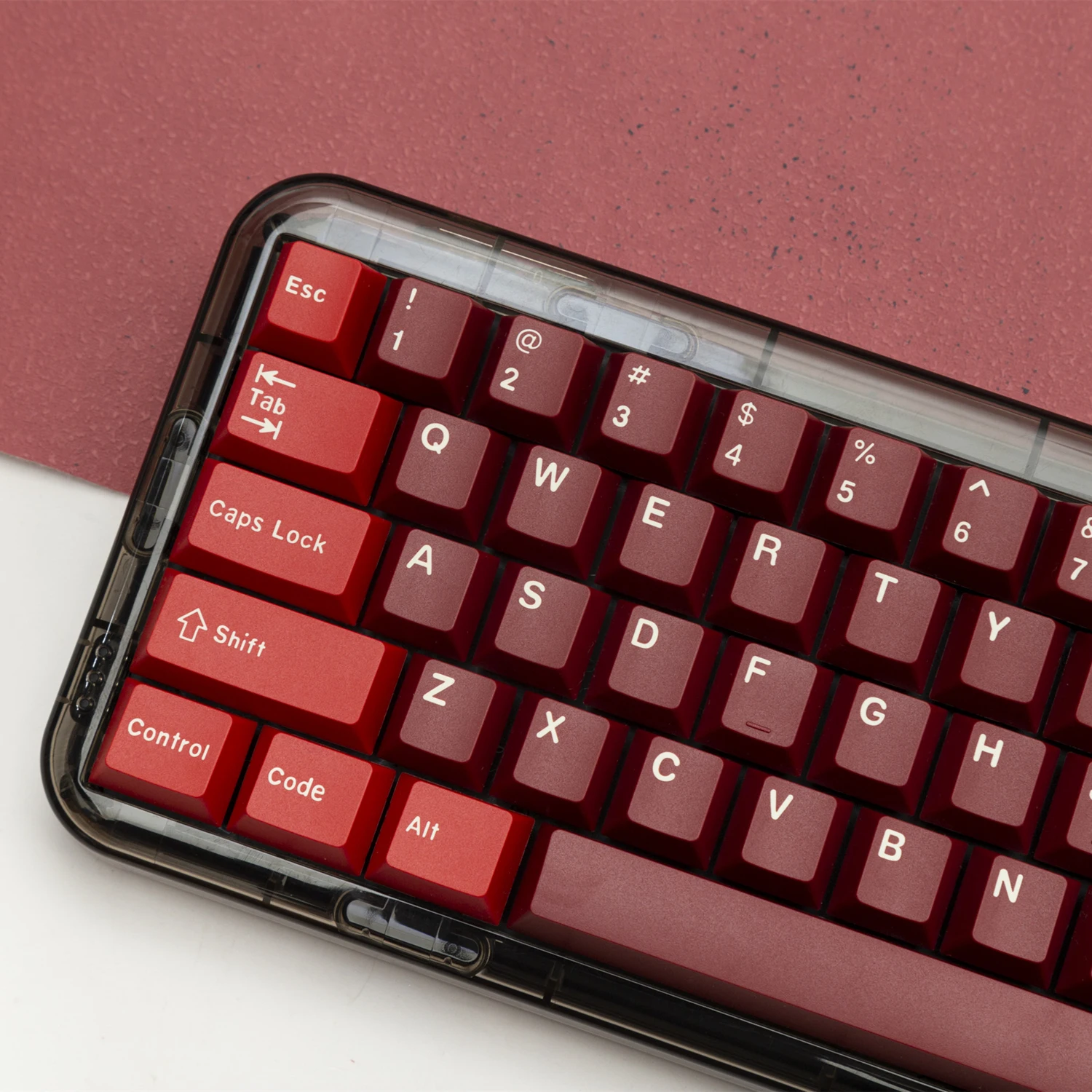 Jamon GMK Keycaps 173 teclas Cherry Profile PBT Red DYE-SUB Keycap para MX Switch Teclado de juego mecánico 61/87/96/98/108 Key Cap - imagen 3