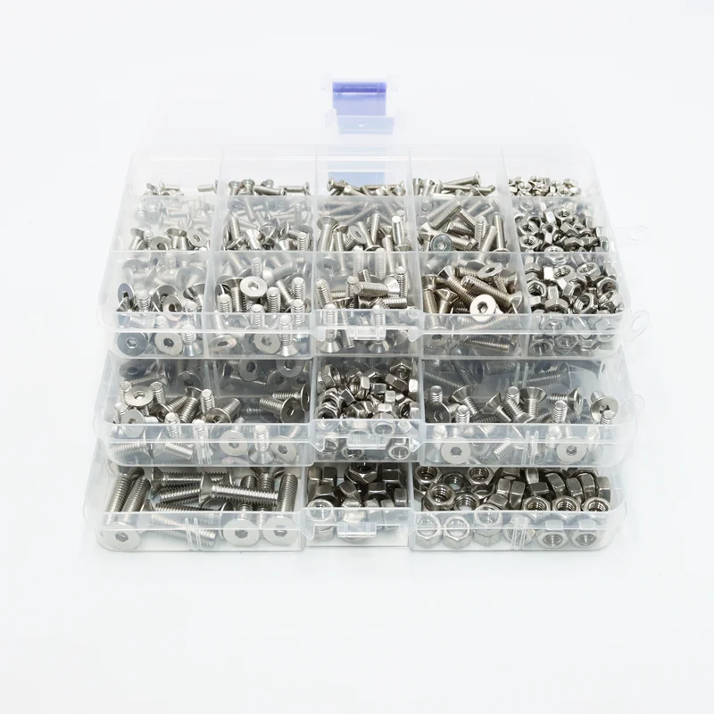 Kit de tornillos de cabeza plana de acero inoxidable para motocicleta y patinete, Tuercas avellanadas hexagonales de M5, M2, M2.5, M3, M4, M6 - imagen 3