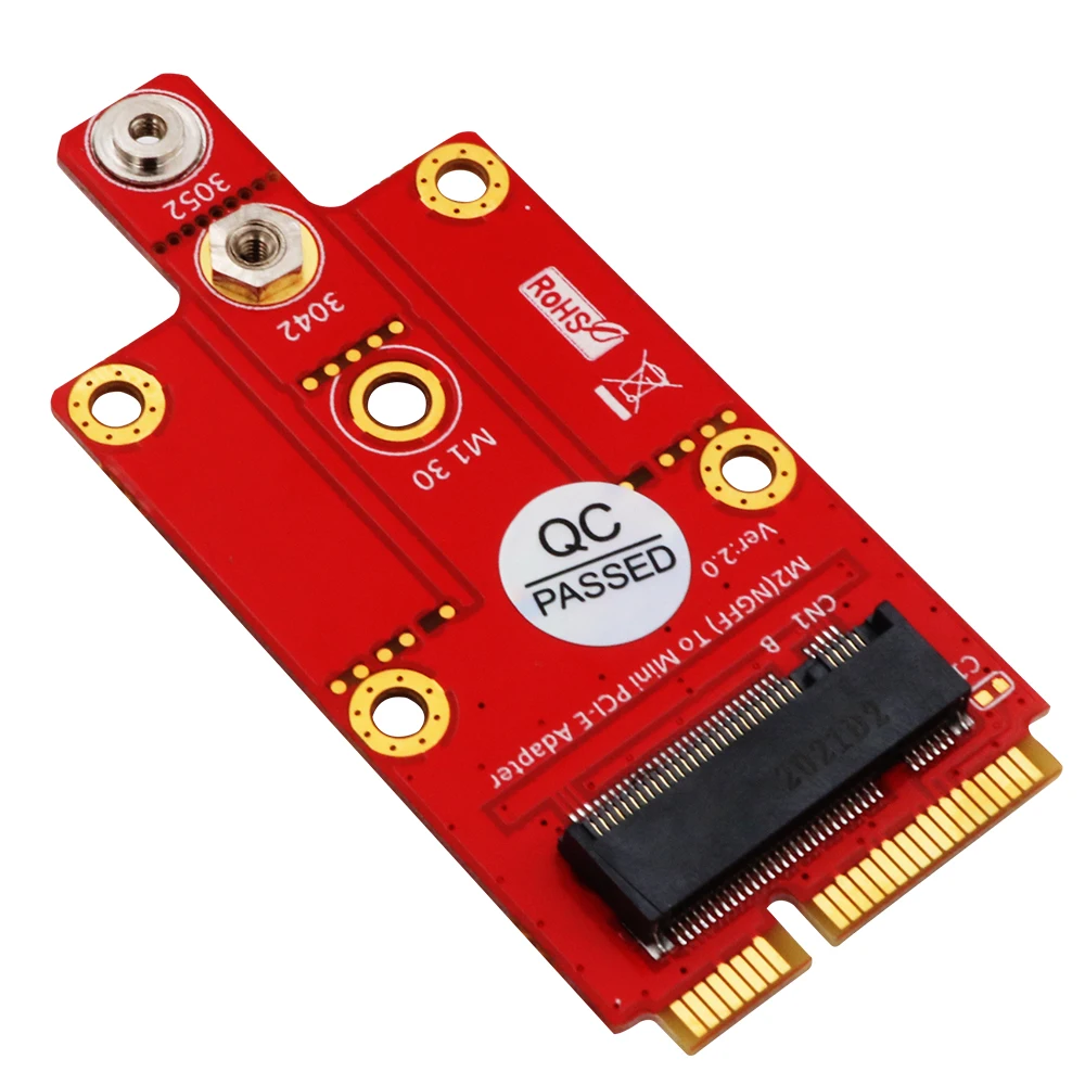 Adaptador M.2 NGFF Key B a Key B, tarjeta de protección de prueba, compatible con 2230/2242/2260/2280, compatible con llave B SATA-bus SSD y módulo LTE 3G/4G