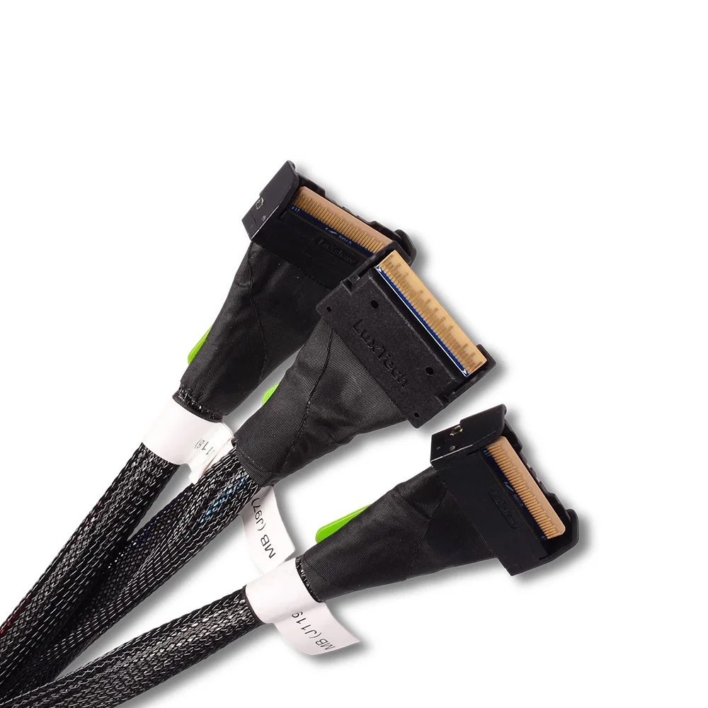 2025 nuevo Cable de extensión hembra Dual MCIO a 168PIN PCIE 2 * MCIO a 168p 2A11DMO SC17B44876 Cable adaptador 56G 30cm 70cm - imagen 4