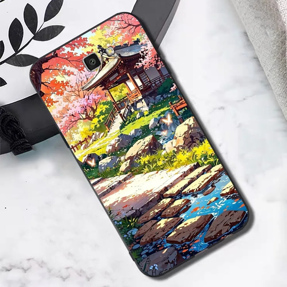 Funda de teléfono con arte paisajístico de Anime japonés para Samsung S 9 10 20 21 22 23 30 23 24 Plus Lite Ultra FE S10lite Fundas - imagen 5