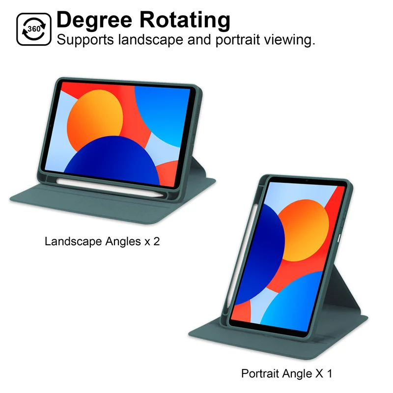 Para Honor Pad X7 funda de 8,7 pulgadas 360 giratoria acrílico transparente funda dura con soporte para tableta Honor Pad X7 con portalápices - imagen 5