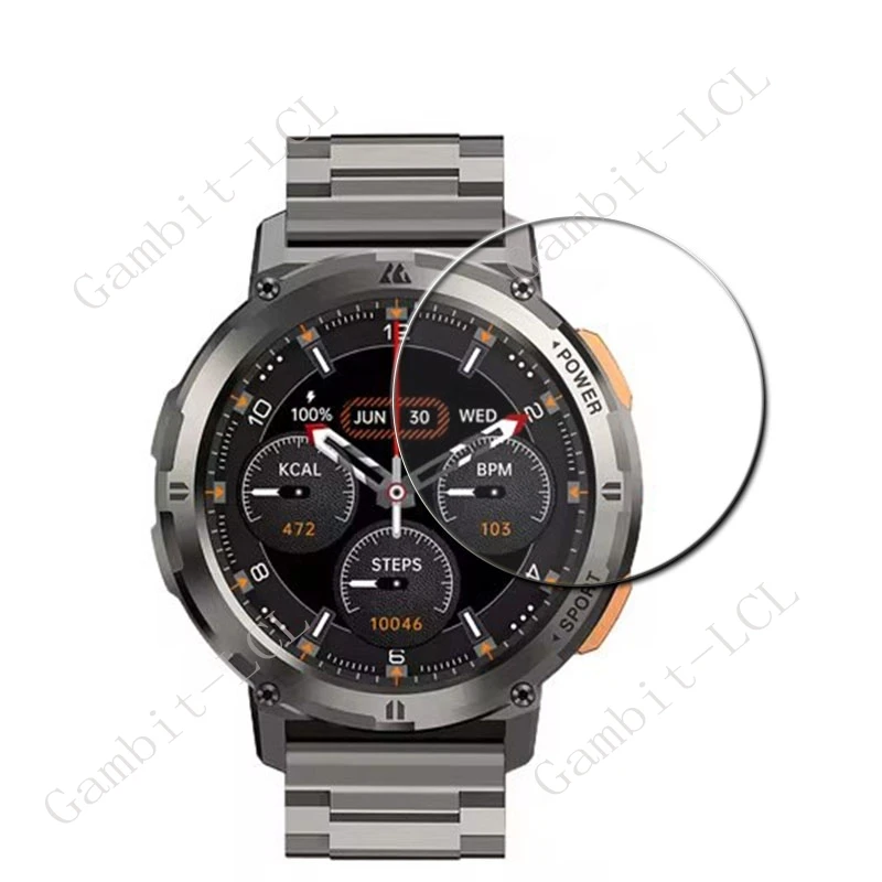 Protector de pantalla de vidrio templado para reloj inteligente, 3 piezas, 9H, para KOSPET TANK T2, GPS, KOSPETTANKT2, TANKT2 - imagen 2
