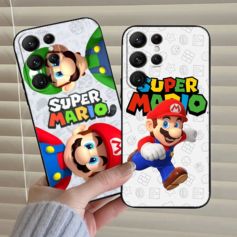 Funda negra para teléfono móvil, carcasa de mando de m-mario Brave para Samsung Galaxy S24, S23, S22, S21, S20 FE, S10, S10E Plus, Ultra Pro Lite 5G - imagen 2