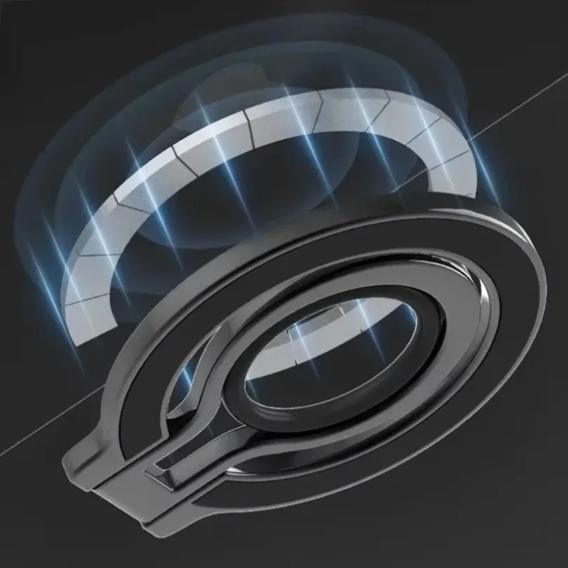 Para Magsafe iPhone 16 15 14 13 12 Pro anillo de dedo para teléfono móvil soporte magnético agarre fuerte soporte magnético 360 °   Soporte de rotación - imagen 4