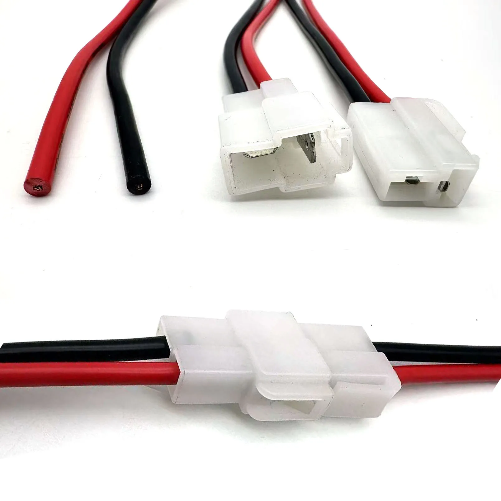 6,3mm 2P DJ7021-6.3-11/21 conector de vehículo eléctrico equipo de alta corriente arnés de cableado macho hembra enchufe junta a tope de coche - imagen 2