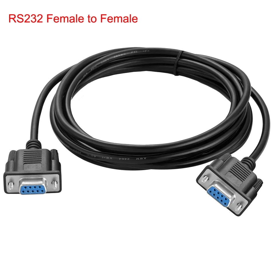 DB9 9Pin Serial RS232 Cable de extensión Macho Hembra 1.5m 3m 5m 10m Negro OD5.0 - imagen 3