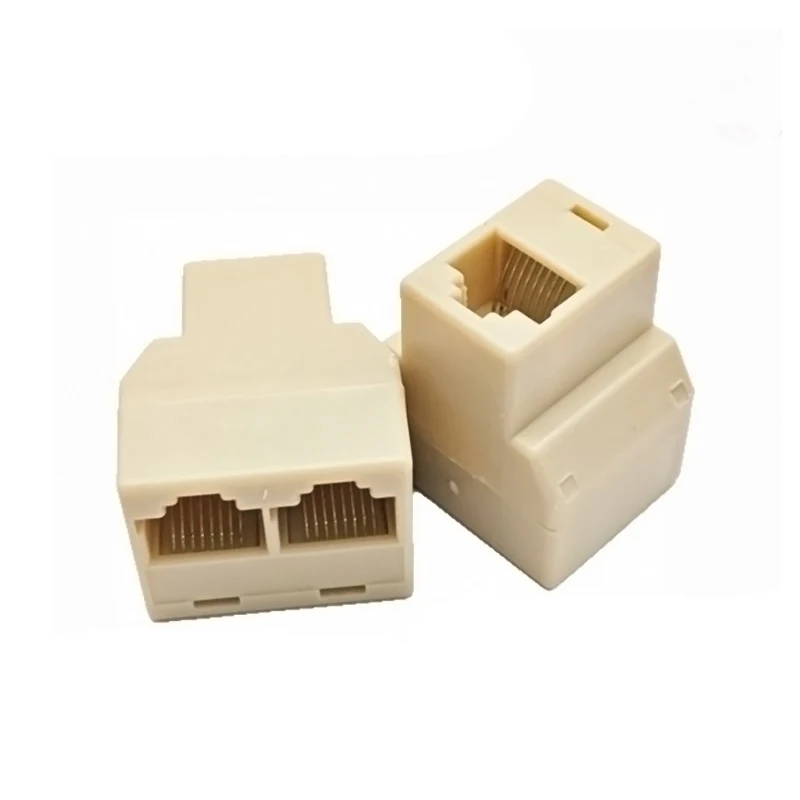 Adaptador divisor RJ45 dual de 1 a 2, puerto hembra CAT5/6 LAN, enchufe Ethernet, conexión de red, adaptador divisor P15 - imagen 4