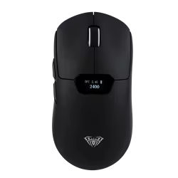 AULA SC390 Ratón para juegos ligero inalámbrico con cable/Bluetooth/2,4 GHz Sensor PAW3311 400 mAh con pantalla para Win/Mac
