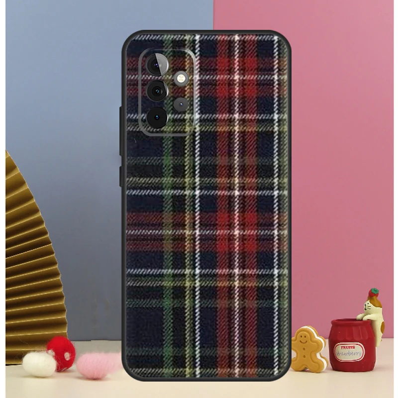 Funda a cuadros escoceses cálida para Samsung Galaxy A15 A35 A55 A54 A34 A14 A52 A32 A12 A13 A33 A53 A17 A16 A26 A36 A56 - imagen 3