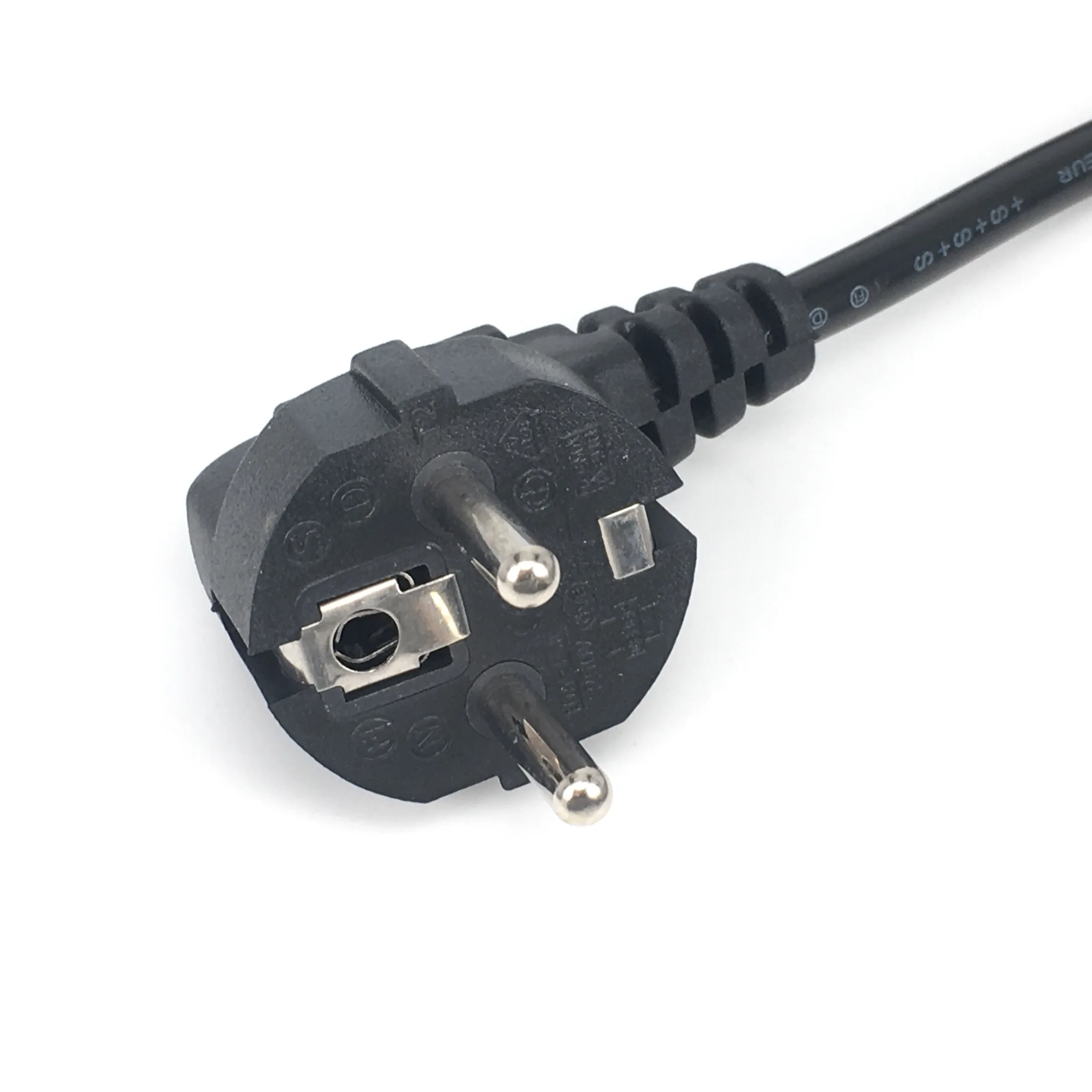 Cable de alimentación de CA europeo de la UE, Cable de extensión de alimentación Euro IEC C5, Cable de alimentación de 1,2 m y 1,5 m para Monitor de ordenador portátil y Notebook - imagen 2