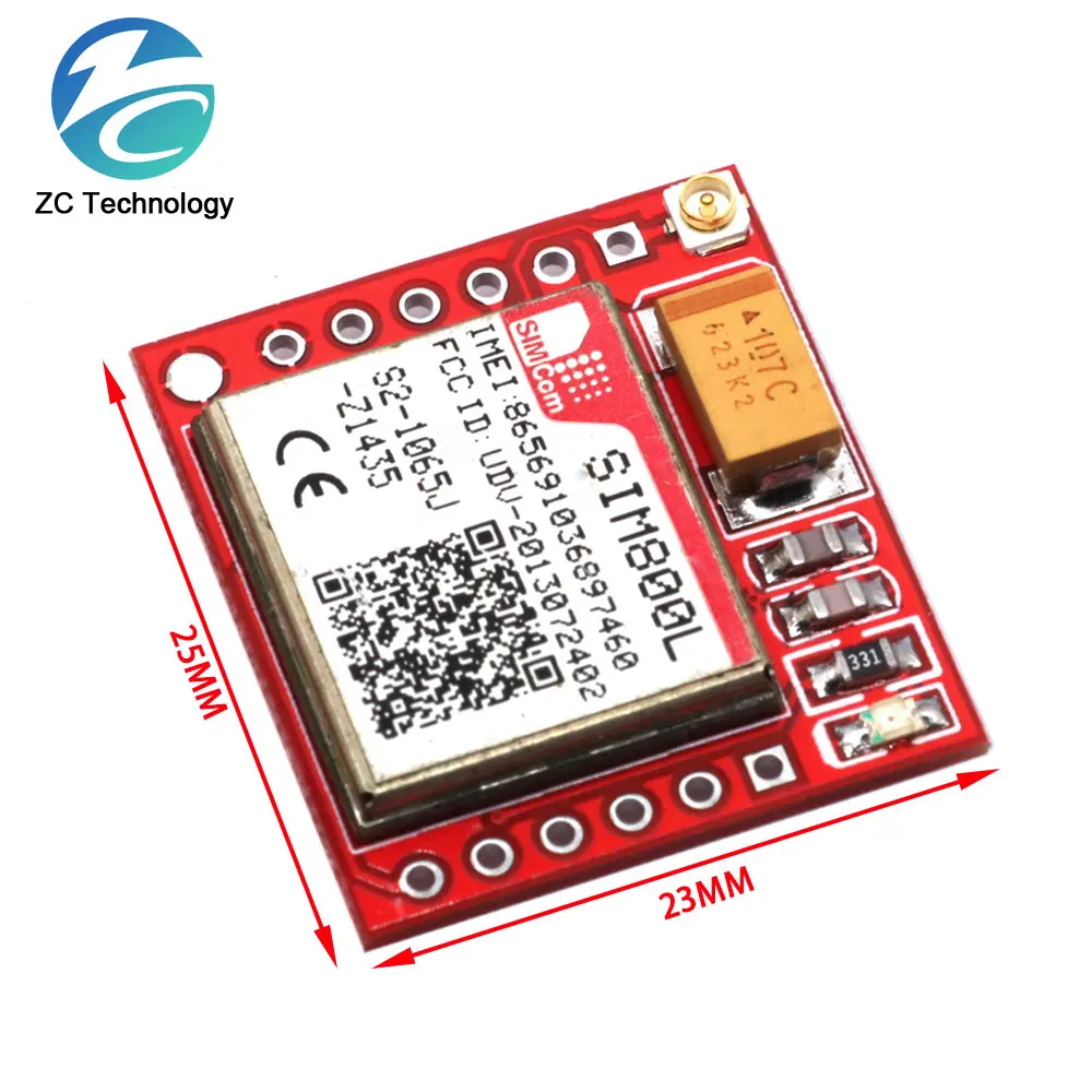 Módulo GPRS GSM SIM800L, puerto serie TTL de cuatro bandas, interfaz IPX, antena PCB, tarjeta Micro SIM para teléfono inteligente Arduino - imagen 3