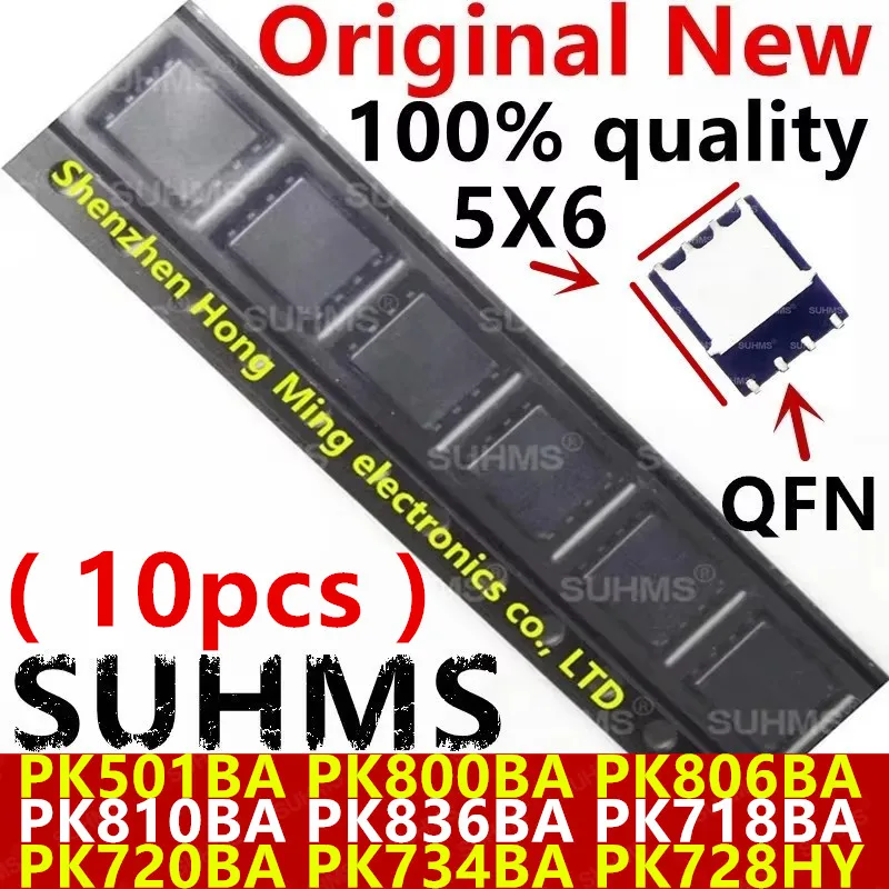 (10 piezas) 100% nuevo PK501BA PK800BA PK806BA PK810BA PK836BA PK718BA PK720BA PK734BA PK728HY QFN-8 Chipset