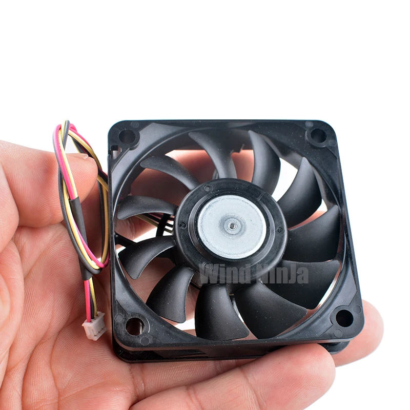 Ventilador de refrigeración de 6 cm y 60 mm U60R12MGCB-52J24 Y 0242054 C DC12V 0.16A 3 pines para CPU del chasis del proyector - Tamaño 60x60x15 mm - imagen 5