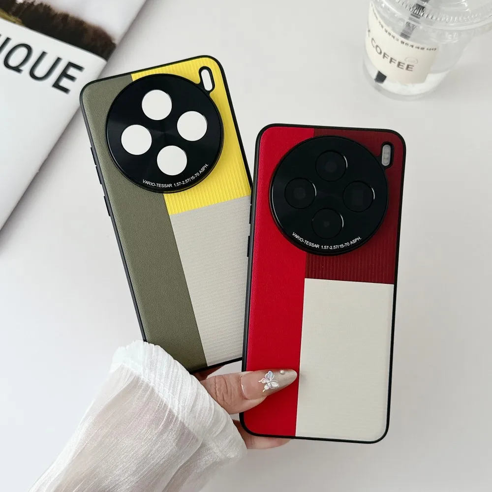Para VIVO X200 Pro funda de lujo de cuero PU funda protectora trasera de piel de moda para VIVO X200 Pro Mini X200Pro carcasa de teléfono - imagen 2