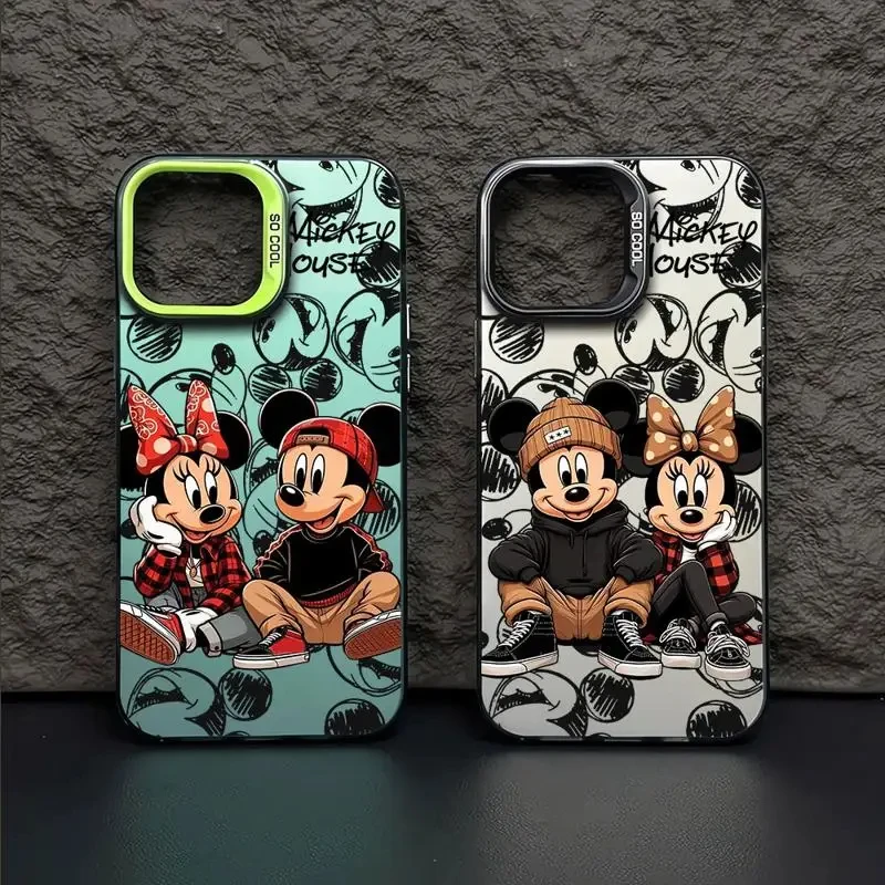 Preciosa funda de teléfono Disney Mickey Minnie para OPPO Reno 6 6Pro 7 7Pro 7Z 8T 10 11 11F 12 12F Pro Plus 5G, funda trasera a prueba de golpes - imagen 5