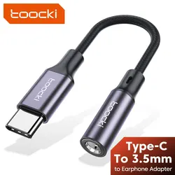Toocki Adaptador USB-C a Jack 3,5 mm para Auriculares
