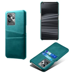 Funda Realme GT2 Pro con ranuras para tarjetas - Cuero PU Retro