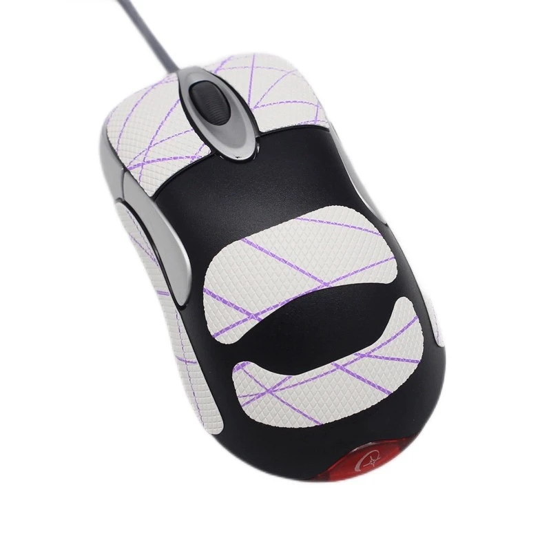 1 Juego de pegatinas antideslizantes para ratón, cinta antisudor antideslizante para ratón óptico Microsoft IntelliMouse IO1.1, textura exquisita - imagen 5