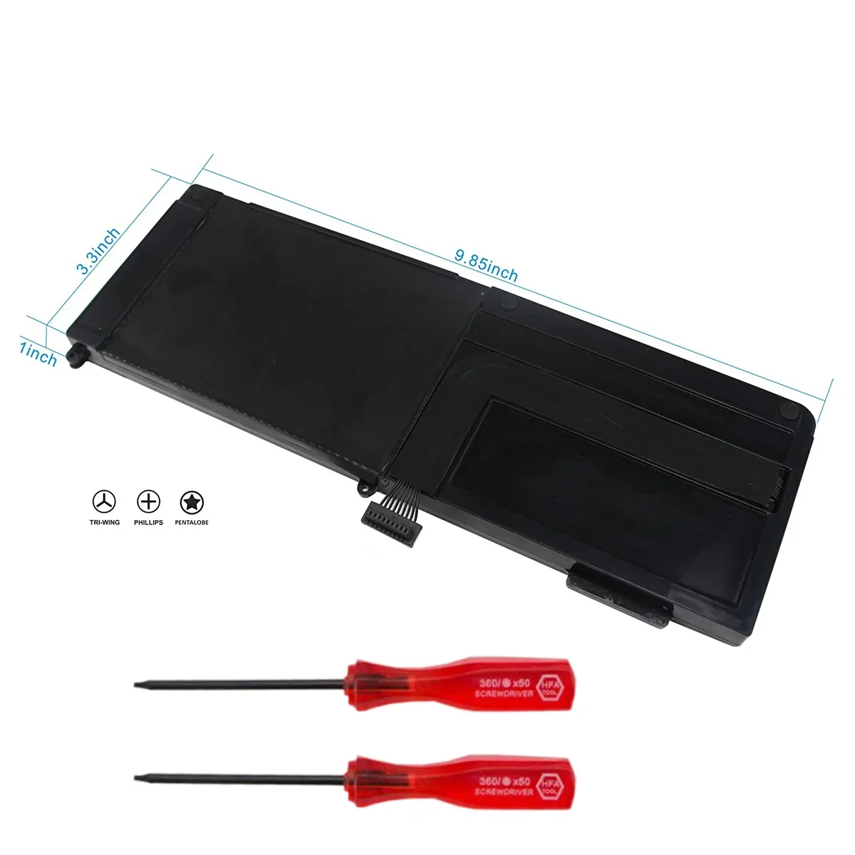 A1321 batería para Apple MacBook 15 "A1286 2009 2010 020-6380-A MC118LL/a MC372 MC371 MB985 MB986LL/a 10,95 V 77.5wh - imagen 2