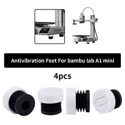 4 Uds para Bambu Lab A1 Mini impresora 3D almohadilla antivibración para pies antideslizante antigolpes piezas de almohadilla de goma a prueba de polvo