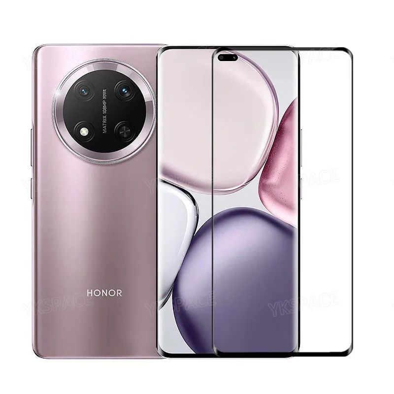2 uds 3D borde curvo 9H HD vidrio templado transparente para Honor Magic 4 5 6 Pro Ultimate RSR 7 Lite película protectora de pantalla - imagen 3