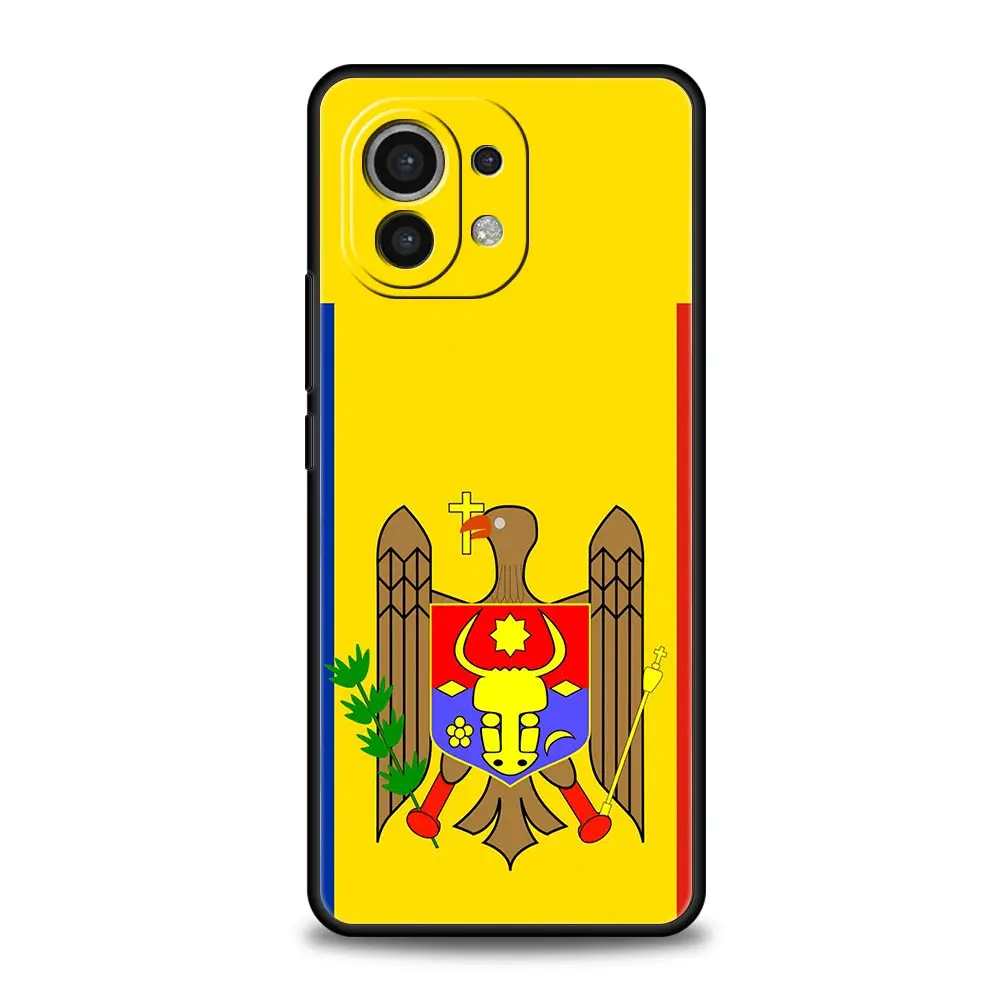 Funda de teléfono con bandera de Moldavia para Xiaomi Mi 17 15T 15 14 14T 13T 12T Pro 12 13 Lite 5G 11T Poco X6 X7 X5 Pro, funda suave - imagen 4
