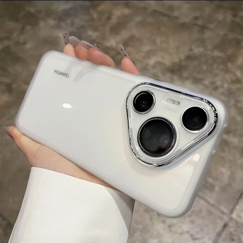 Para Huawei Pura 70 funda Huawei Pura 80 Pro funda de teléfono Huawei Pura 70 Ultra 80 Pro + funda protectora de cámara de silicona transparente - imagen 2