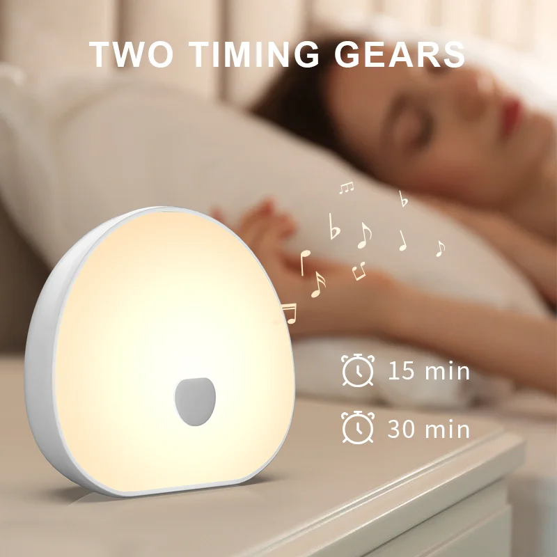 Portable Night Light with 10 Natural White Noises - Sleep Sound Machine for Nursery, Bedroom, Relaxation, Type-C Charging, Timer - imagen 4