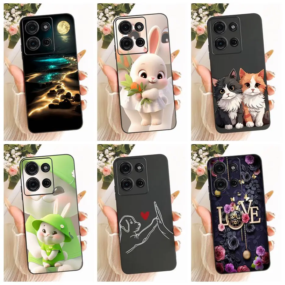 Para Motorola Moto G75 funda XT2437-2 Linda funda de dibujos animados suave TPU Funda de teléfono para Motorola Moto G15 G 75 MotoG15 MotoG75 Funda bolsas