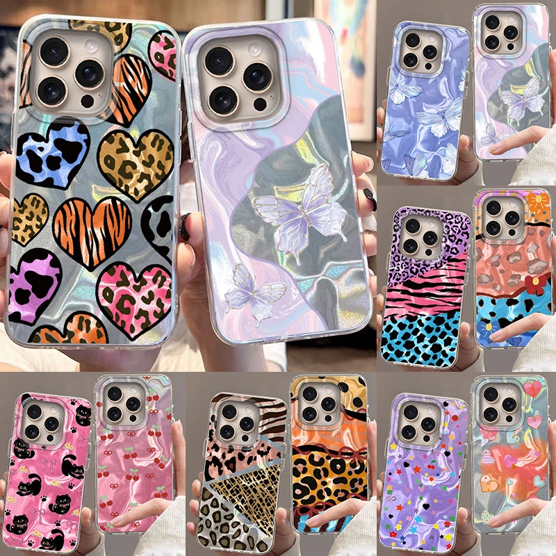 Funda para IPhone 14 15 16 Plus Pro Max 5G, funda para teléfono, vibraciones de verano, divertida nieve, a prueba de golpes, agua, montaña, parachoques, carcasa dura de lujo