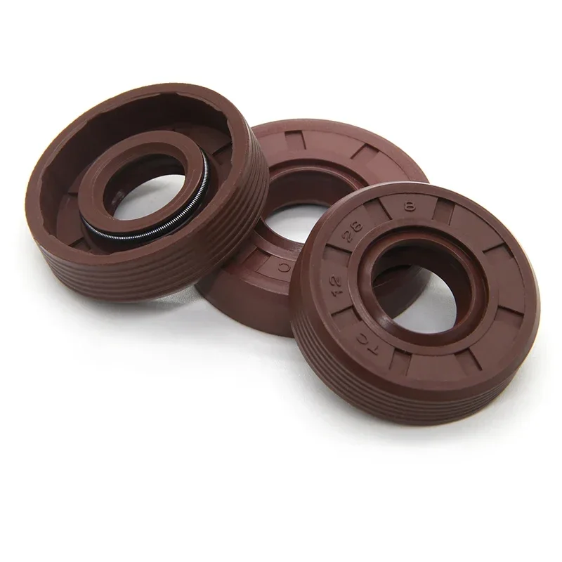 2/5 Uds ID 12mm FKM sello de aceite TC-12x19/20/21/22/24/25/26/28/30/32x5/6/7/8/10mm sello de aceite de doble labio de flúor - imagen 4