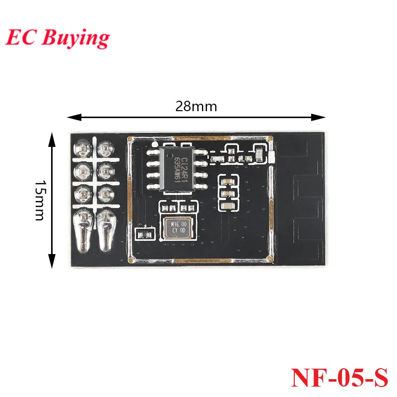 NF-05 NF-05-S Módulo inalámbrico 2,4G Chip Ci24R1 interfaz SPI 2,4 GHz banda ISM GFSK/FSK PCB antena integrada - imagen 5