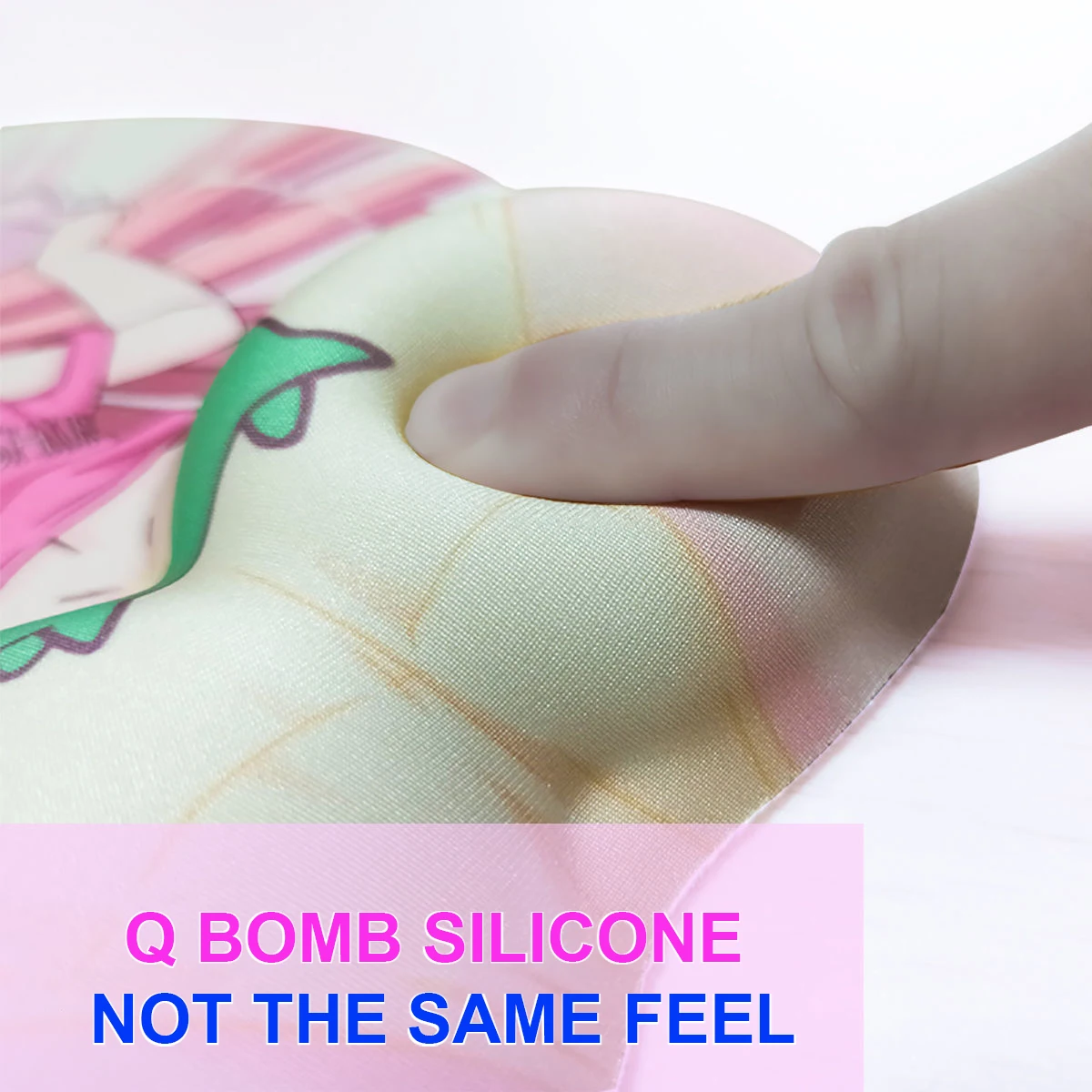 Alfombrilla de ratón para juegos con reposamuñecas, alfombrilla de silicona antideslizante, cómoda, gruesa, Sexy, de dibujos animados en 3D, para escritorio, oficina y hogar - imagen 4