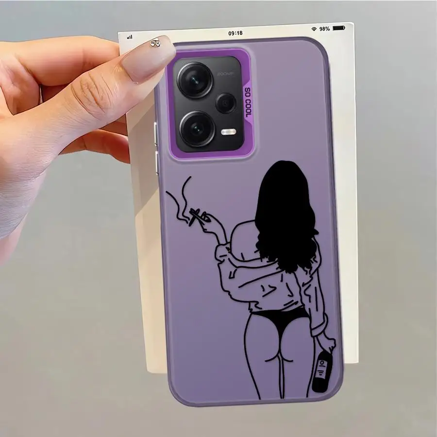 Funda trasera para teléfono Beautifu Line Art para Xiaomi Mi 11 Lite 13T 12T Pro - imagen 5