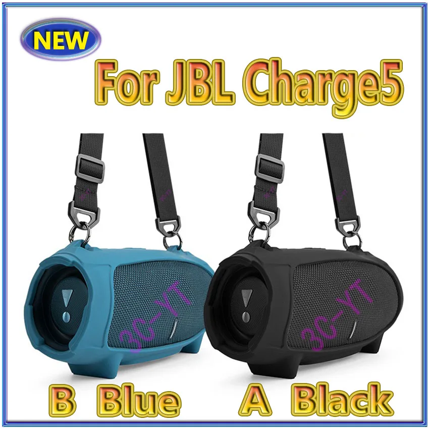 1 Uds nueva funda de silicona para JBL Charge5 protección de transporte de viaje