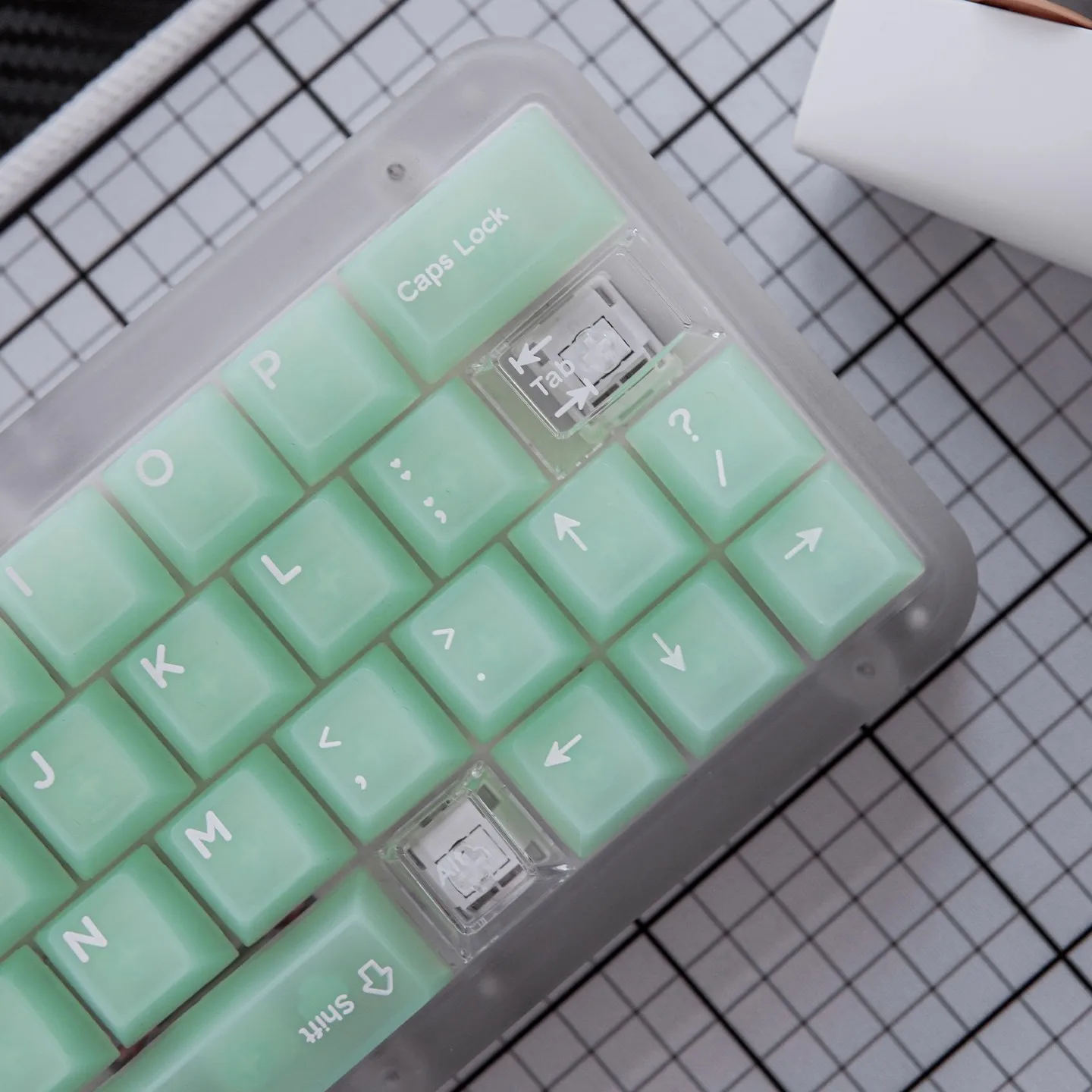 132 Keys Emerald Green PC Fog Transparent Keycap Cherry Height Suitable for Cherry MX Switch Mechanical Gaming Keyboard - imagen 3
