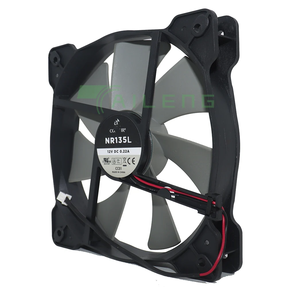 Ventilador de refrigeración NR135L, 135mm, 13,5 cm, 12V, 0.22A, HX750/1000 - imagen 3