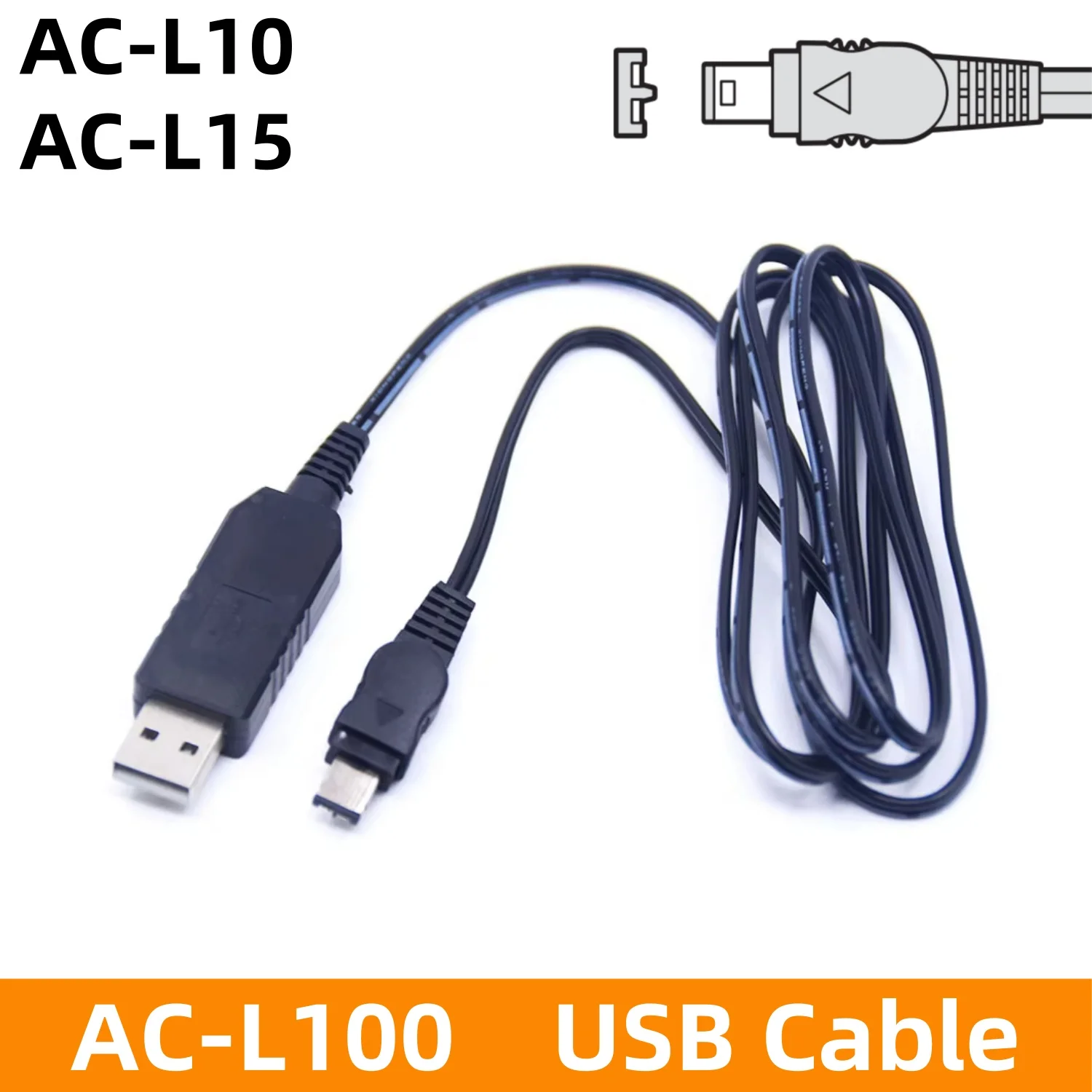 AC-L100 AC-L10 AC-L15 QC3.0 QC4.0 Cargador rápido Cable USB de alimentación móvil para Sony GV-HD700 DSC-HX200 GV-D200 GV-D800 GV-D1000