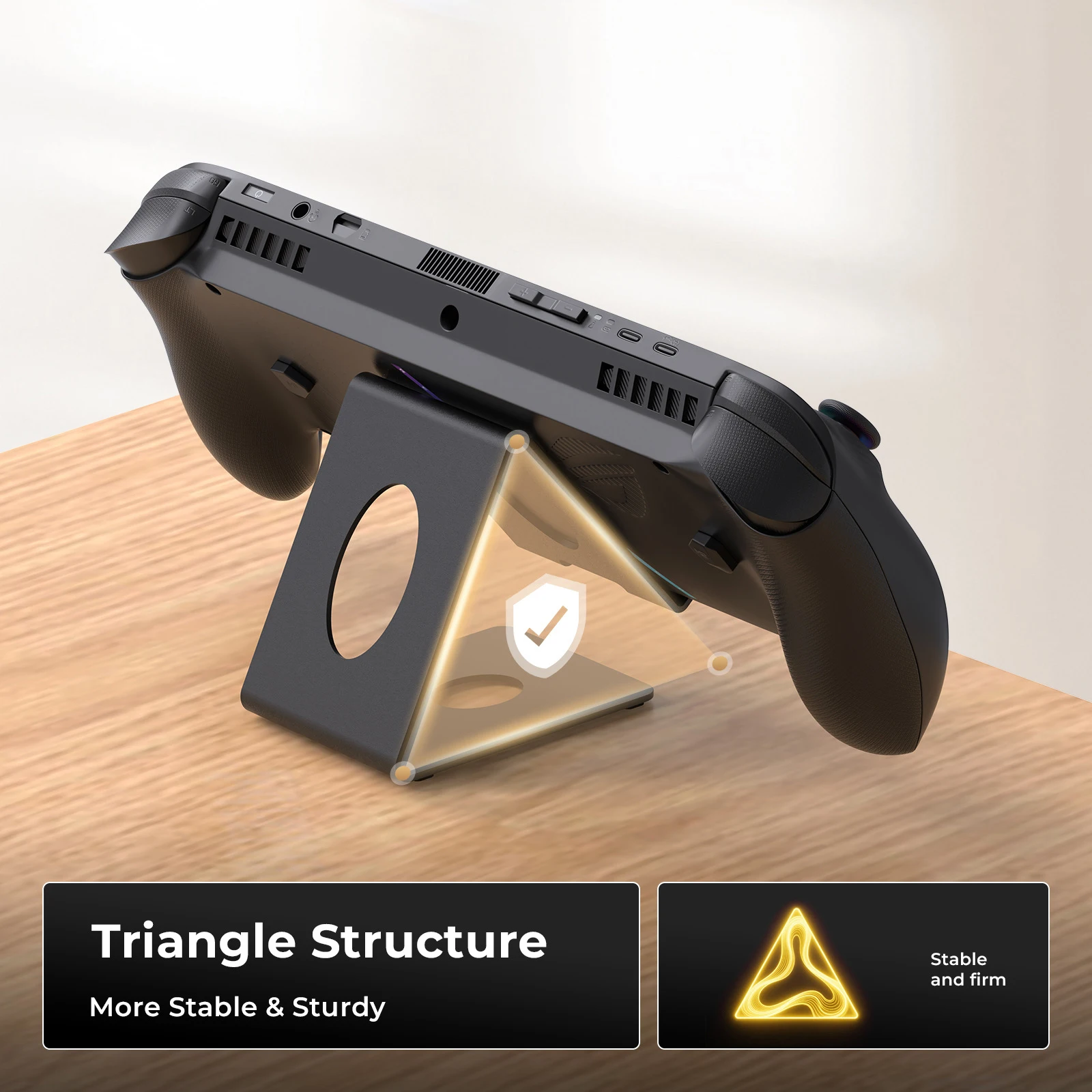 Soporte de consola, soporte de consola de juegos de Metal, estante de juegos ajustable, accesorios de consola de juegos plegables para ROG Xbox Ally/X - imagen 3